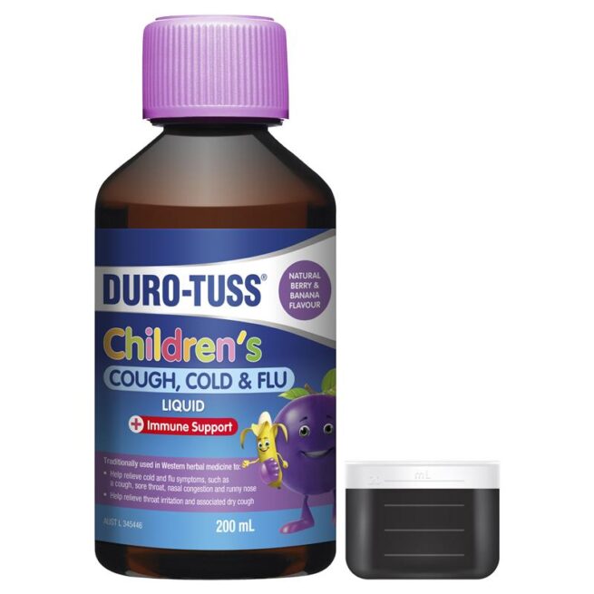 DURO-TUSS Childrens Cough Cold and Flu Liquid 200mL