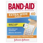 Band-Aid Extra Wide Plastic Strips Pack of 40