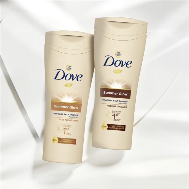 Dove Summerglow Body Lotion Fair To Medium Skin 250mL