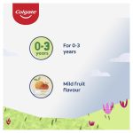 Colgate Kids Anticavity Fluoride Toothpaste 0-3 Years Mild Fruit Flavour 80g
