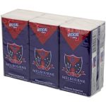 AFL Pocket Tissues Melbourne Pack of 6