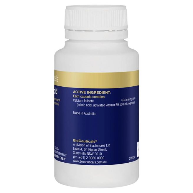 BioCeuticals Folinic Acid 120 Capsules