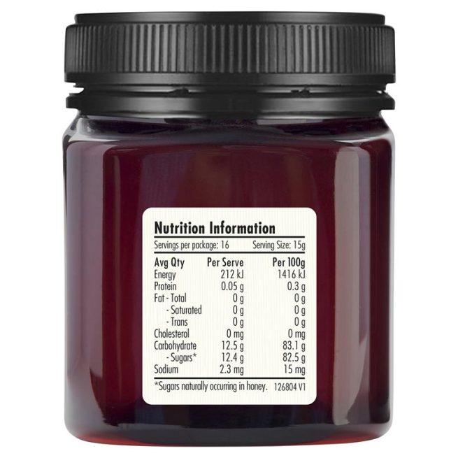 Barnes Naturals Australian Manuka Honey 250g MGO 100+