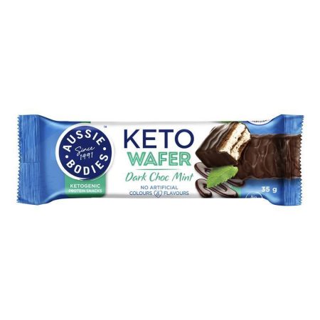 Aussie Bodies Keto Wafer Dark Choc Mint 35g