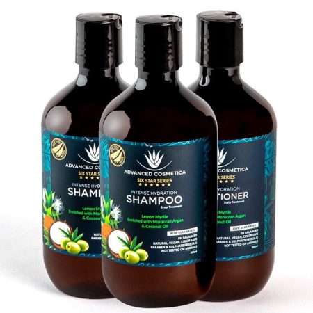 Advanced Cosmetica Six Star Series Intense Hydration Shampoo x2 Conditioner x1 (500ml) Triple Pack
