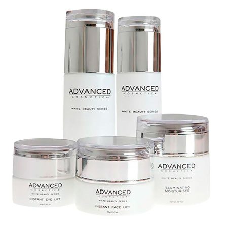Advanced Cosmetica White Beauty Series Natural Illuminating and Anti Ageing 5 Product Gift Set