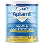 Aptamil Gold+ Colic and Constipation Baby Infant Formula From Birth to 12 Months 900g