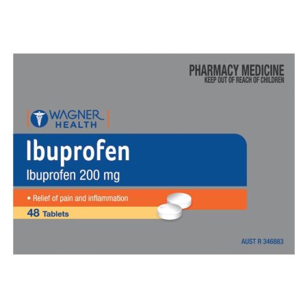 Wagner Health Ibuprofen 200mg 48 Tablets Blister Pack