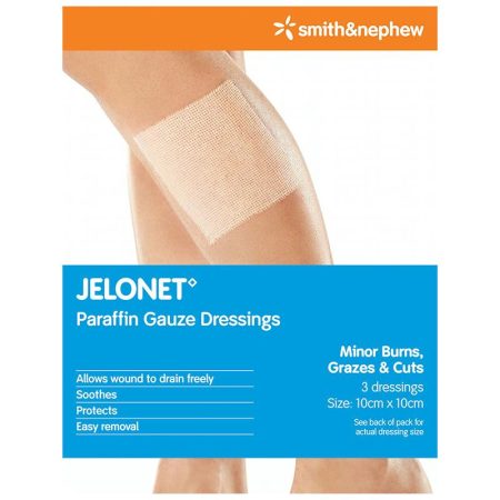 Jelonet 10cm x 10cm Pack of 3