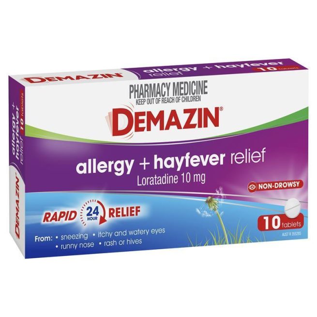 Demazin Allergy Plus Hayfever Relief Non-Drowsy 10 Tablets