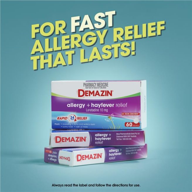 Demazin Allergy Plus Hayfever Relief Non-Drowsy 10 Tablets