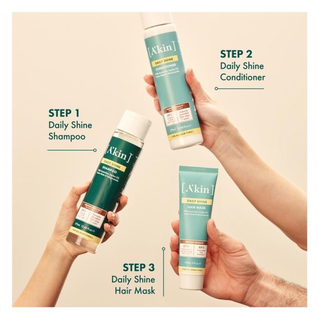 A'kin Daily Shine Shampoo 375mL