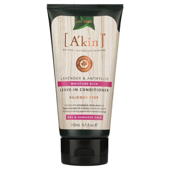 A'kin Moisture Rich Lavender and Anthyllis Leave-In Conditioner 150mL