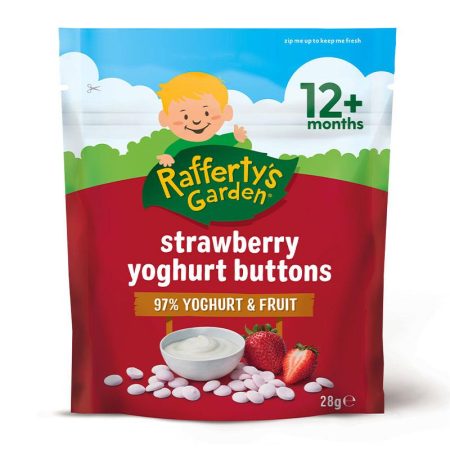 Rafferty's Garden 12+ Months Strawberry Yoghurt Buttons Baby 28g