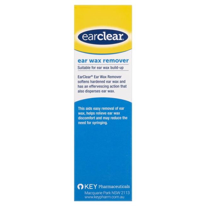 EarClear Ear Wax Remover Drops 12mL Aids Easy Removal of Ear Wax