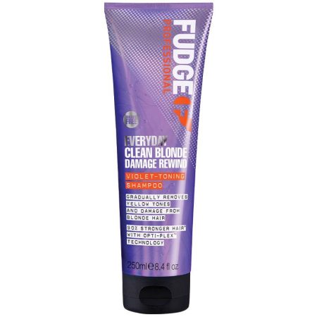 Fudge Professional Everyday Clean Blonde Damage Rewind Purple Toning Shampoo 250mL