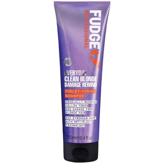 Fudge Professional Everyday Clean Blonde Damage Rewind Purple Toning Shampoo 250mL