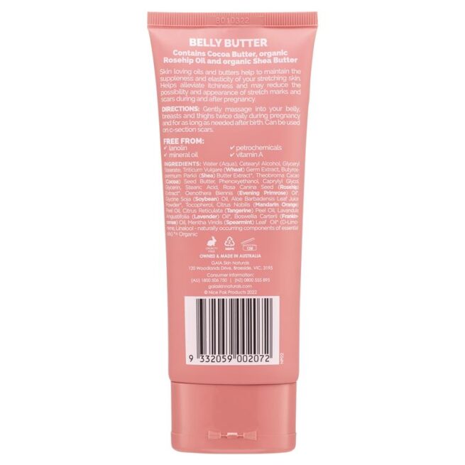 Gaia Skin Naturals Belly Butter 150mL