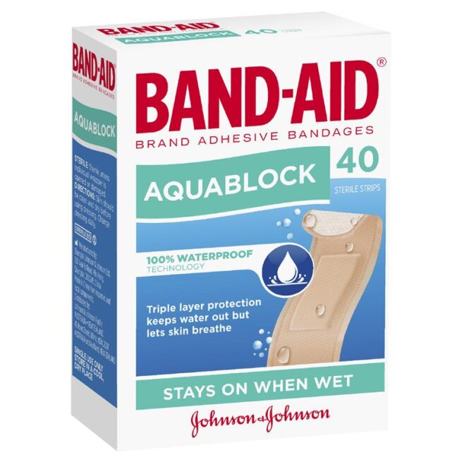 Band-Aid Aquablock Sterile Strips Pack of 40