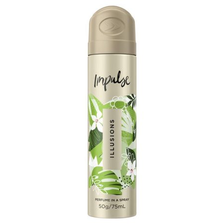 Impulse Body Spray Aerosol Deodorant Illusions 75mL