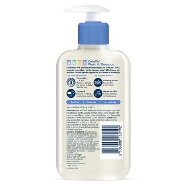 CeraVe Baby Wash Shampoo 237mL