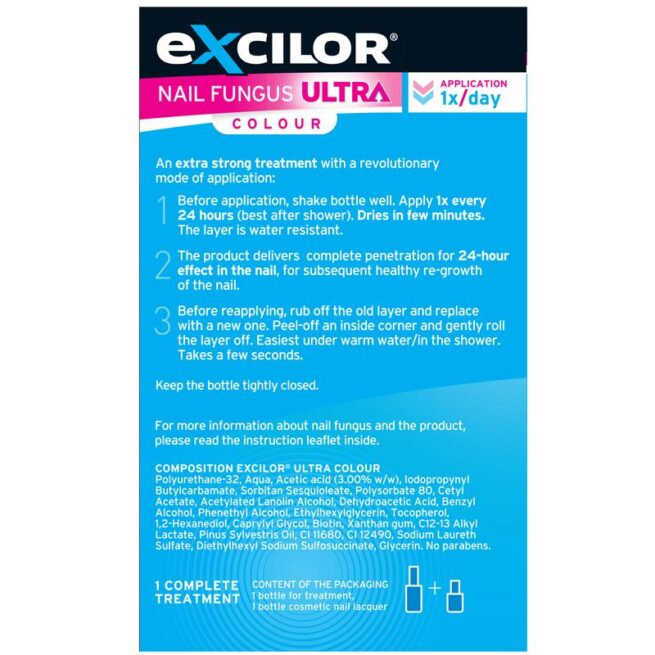 Excilor Ultra Fungal Nail Treatment Colour Red 30mL