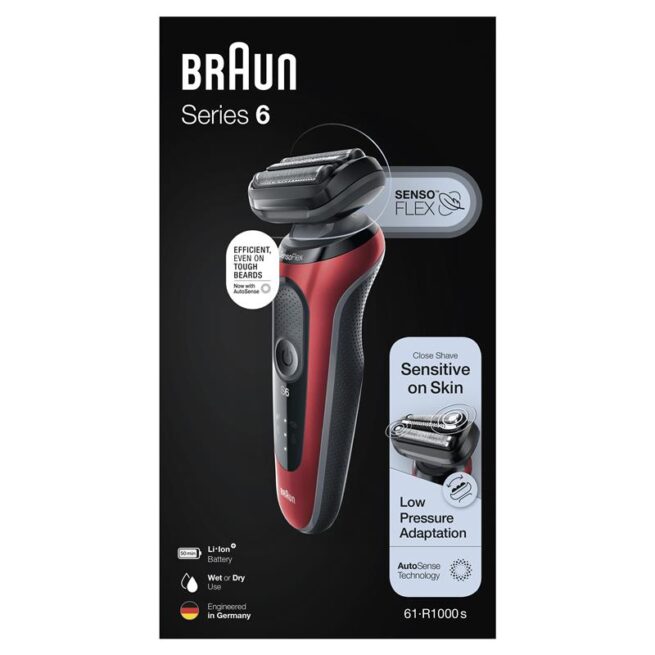 Braun Series 6 Electric Shaver 61-R1000s Wet and Dry