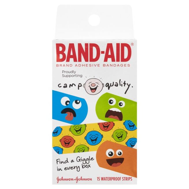 Band-Aid Character Strips Camp Quality Pack of 15
