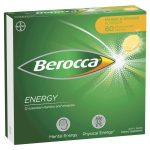 Berocca Energy Vitamin B and C Mango and Orange Flavour Effervescent Tablets 60 Pack Exclusive Size