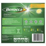 Berocca Energy Vitamin B and C Mango and Orange Flavour Effervescent Tablets 60 Pack Exclusive Size