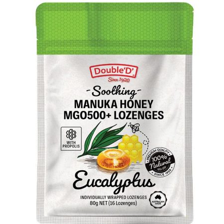 Double D Manuka Honey Lozenges Eucalyptus Pack of 16
