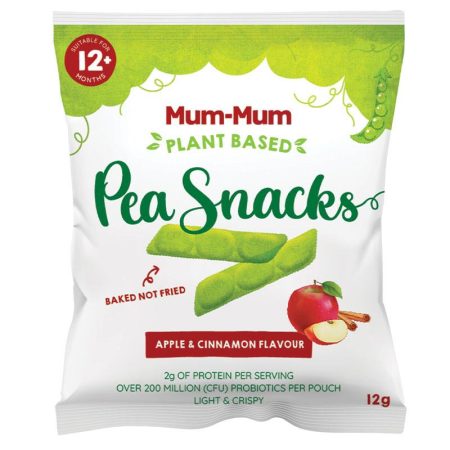 Mum-Mum Pea Snacks Apple and Cinnamon 12g