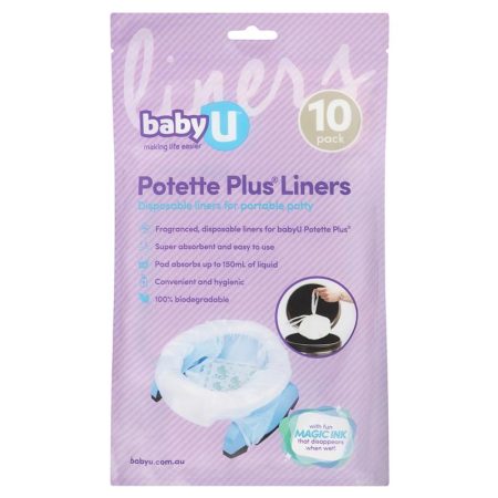 Baby U Potette Plus Liners 10 Pack