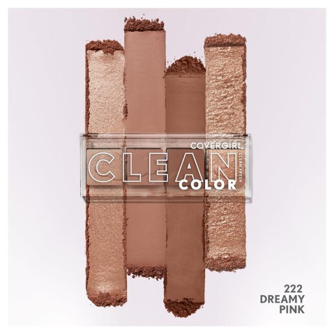 Covergirl Clean Colour Eyeshadow Quad #222 Dreamy Pink