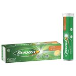 Berocca Energy Vitamin B and C Orange Flavour Effervescent Tablets Pack of 15