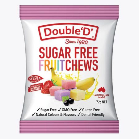 Double D Sugarfree Fruit Chews 72g
