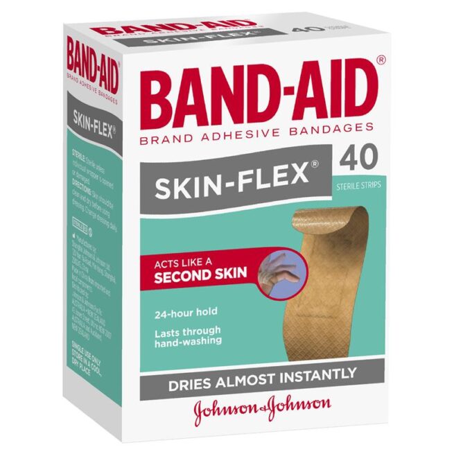 Band-Aid Skin-Flex Regular Adhesive Strips Pack of 40