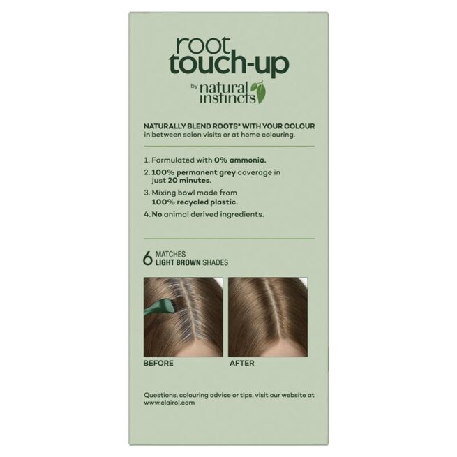 Clairol Root Touch Up Natural Instincts 6 Light Brown Permanent Hair Colour