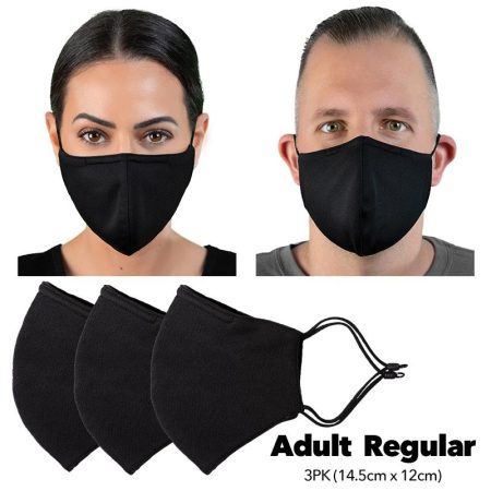 HPE Reusable Face Mask Adult Regular Pack of 3