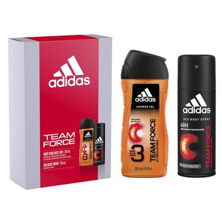 Adidas Team Force Body Spray and Shower Gel 2 Piece Set