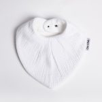 Cleo and Bebe Waterproof Bandana Bib - Snow White
