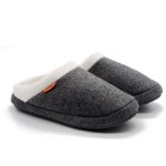 Archline Slippers Slip-On Arch Support Comfort Grey Marl Size 40