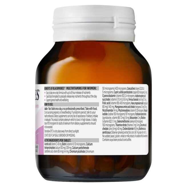 Blackmores Multivitamin for Women Sustained Release 60 Tablets