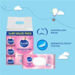 Curash Babycare Fragrance Free Wipes 6 x 80