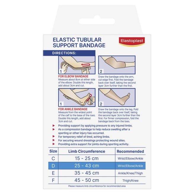Elastoplast 2226 Elastic Tubular Support Bandage Size D